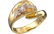золотое кольцо, 1 бр.кр. 57-0,06,
вес: 3,89 гр.