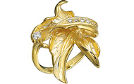 золотое кольцо, 1 бр. кр. 57-0,06; 6 бр. кр. 57-0,06,
вес: 5,52 гр.