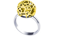 золотое кольцо, 10 Бр.кр. 57А, 4/5 0,038,
вес: 5